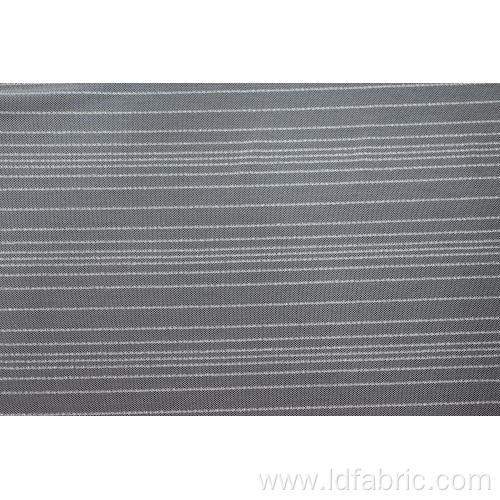 Nylon Metallic Spandex White Stripe Mesh Fabric